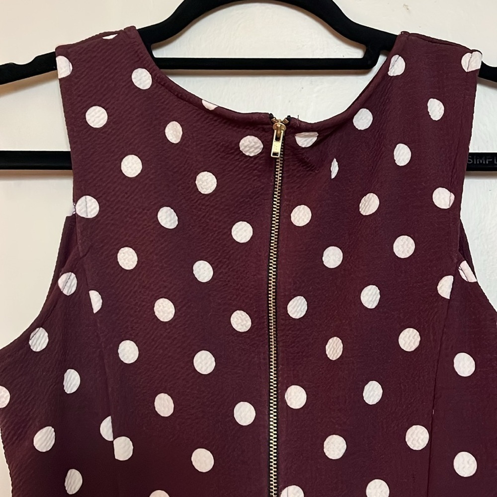 Crescent Cielia Textured Knit Dress Stitch Fix NWT Burgundy Size L - Picture 5 of 13